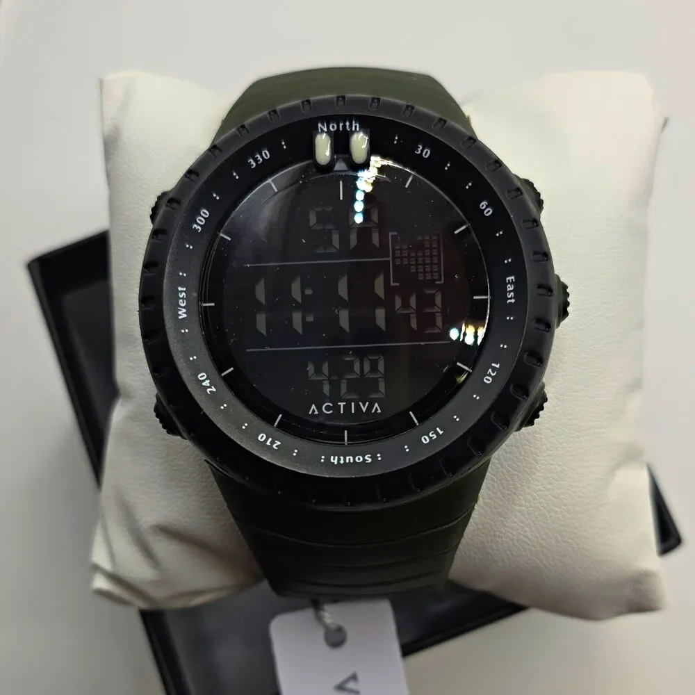 Activa Odyssey X Invicta mens Digital watch 53mm Army Green acw1237 002